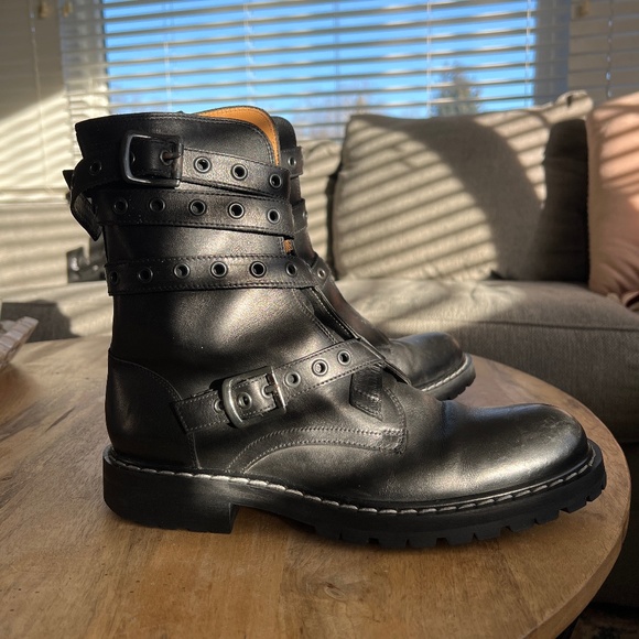 New Marc Jacobs men’s black combat boot size 8 - Picture 1 of 10